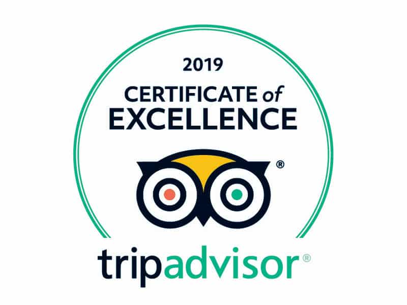 An Image of a trip advisor certificate of excellence